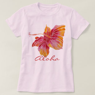 Aloha   Hawaii Hibiskus-Blumen-T - Shirt