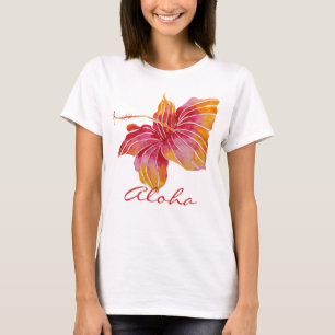 Aloha   Hawaii Hibiskus-Blumen-T - Shirt