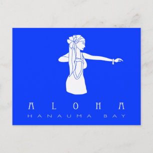 Aloha Hawaii Hula Dancer Postkarte