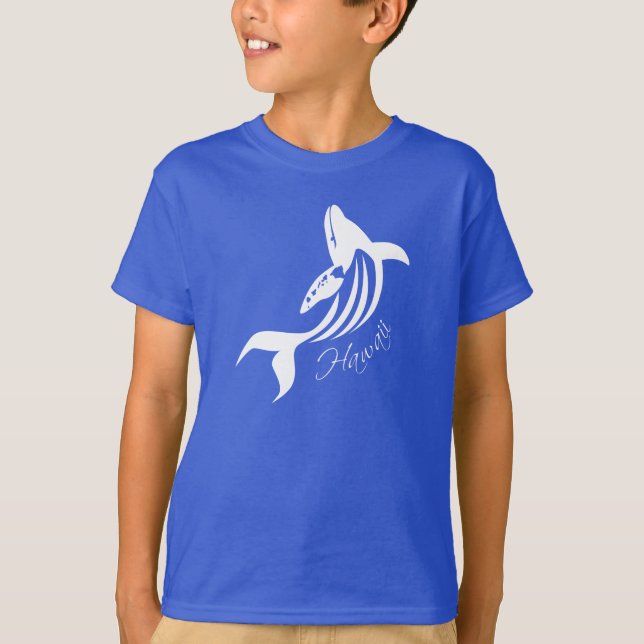 Aloha Hawaii-Insel-Wal T-Shirt (Vorderseite)