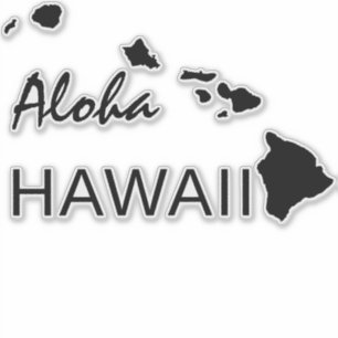 ALOHA - HAWAII-INSELN AUFKLEBER
