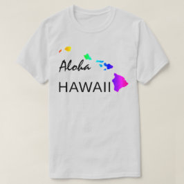 ALOHA - HAWAII-INSELN NEON RAINBOW T-Shirt