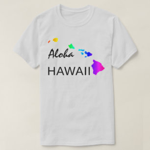 ALOHA - HAWAII-INSELN NEON RAINBOW T-Shirt