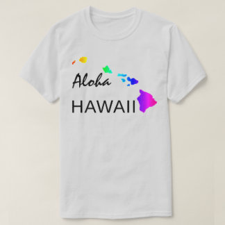 ALOHA - HAWAII-INSELN NEON RAINBOW T-Shirt