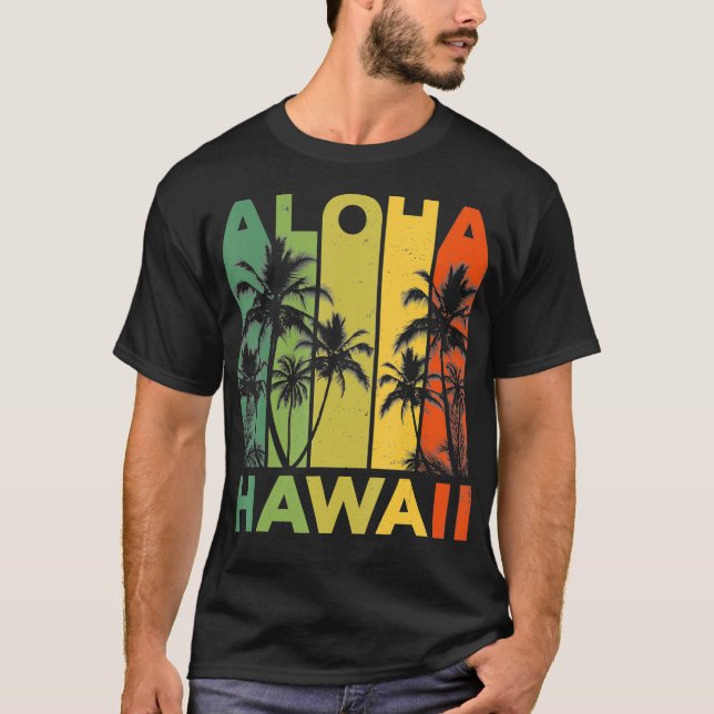 Aloha Hawaii Island T Shirt Vintag (Vorderseite)
