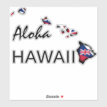 ALOHA - HAWAII ISLANDS HI Flag BLK