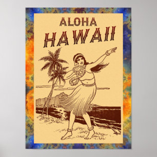 Aloha Hawaii ! Kleines Poster
