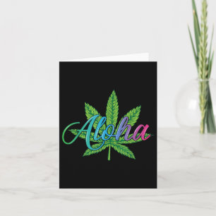 Aloha Hawaii Leaf von der Insel - Aloha Spirit Karte