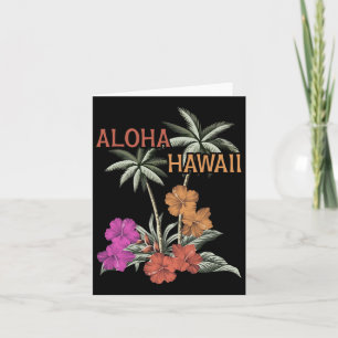 Aloha Hawaii Luau Hawaiian Hibiskus Blume Vacati Karte