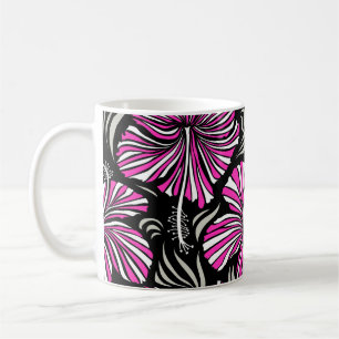 Aloha Hawaii, Luau-Party-Einladung auf schwarzem H Kaffeetasse