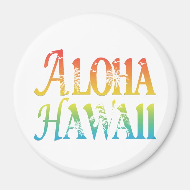 Aloha Hawaii Magnet (Vorne)