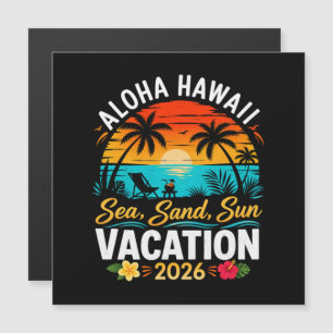 Aloha Hawaii Meer Sand Sonne 2026 Magnetkarte