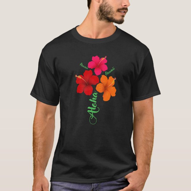 Aloha Hawaii Niedlicher Urlaub mit hawaiianischen  T-Shirt (Vorderseite)