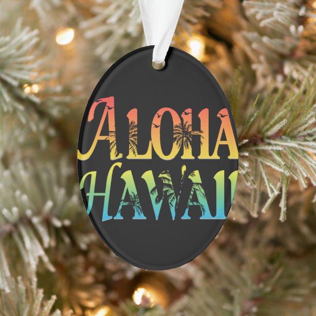 Aloha Hawaii Ornament (Baum)