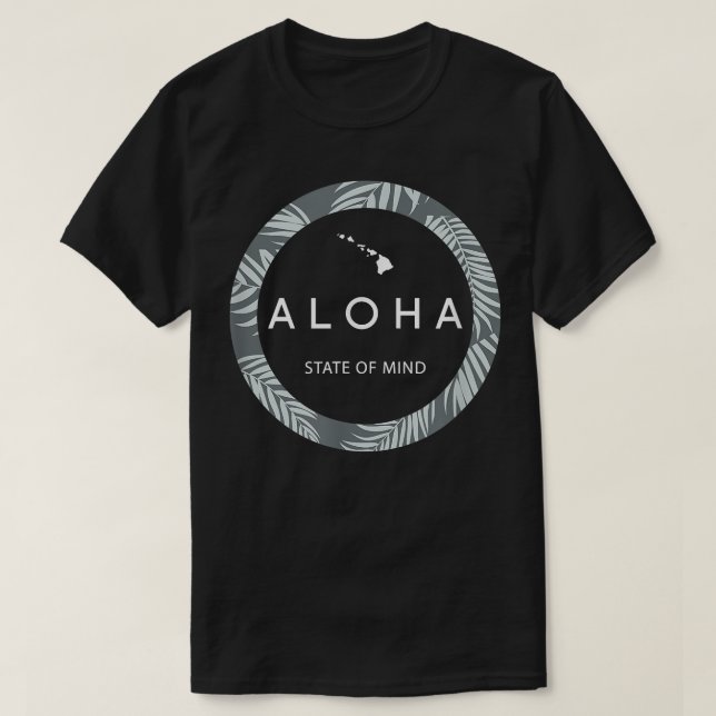 Aloha Hawaii Palm Tree Feel Aloha Hawaiian Sp T-Shirt (Design vorne)