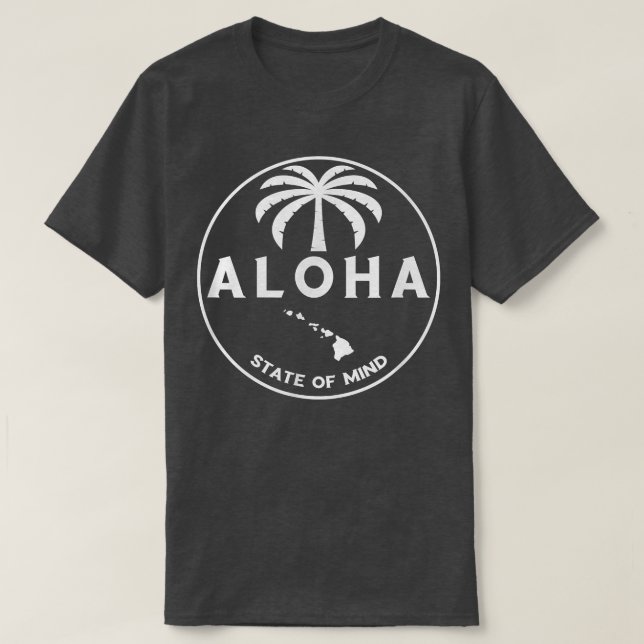Aloha Hawaii Palm Tree - Feel the Aloha Hawaiian S T-Shirt (Design vorne)