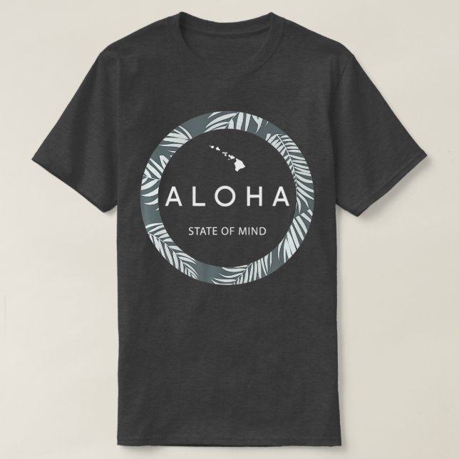 Aloha Hawaii Palm TreeFeel Aloha Hawaiian Spir T-Shirt (Design vorne)