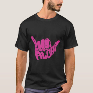 Aloha Hawaii Palmen Hawaiianische Insel Strand Sur T-Shirt