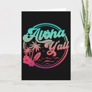 Aloha Hawaii Palmenbaum Tropische Hawaiianische In Karte