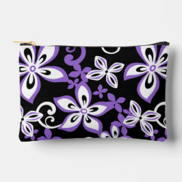 ALOHA HAWAII PATTER IN SCHWARZ/LILA ZUBEHÖRTASCHE