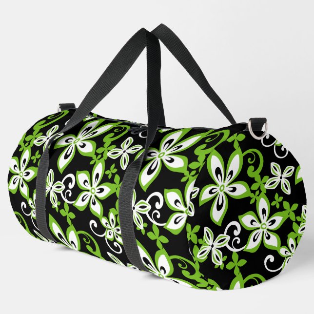 ALOHA HAWAII PATTER IN SCHWARZ/LIMON DUFFLE BAG (Linke Ecke)