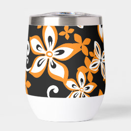 ALOHA HAWAII PATTER IN SCHWARZ/ORANGE