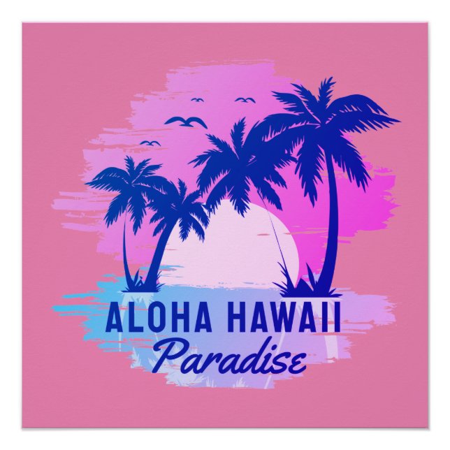 aloha hawaii poster (Vorderseite)