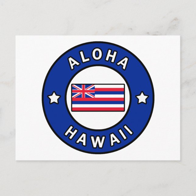 Aloha Hawaii Postkarte (Vorderseite)