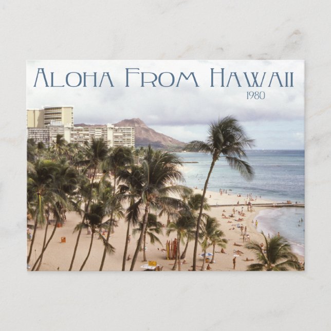 Aloha Hawaii Postkarte (Vorderseite)