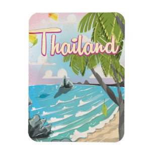 Aloha! Hawaii Reiseplakat Cartoon Magnet