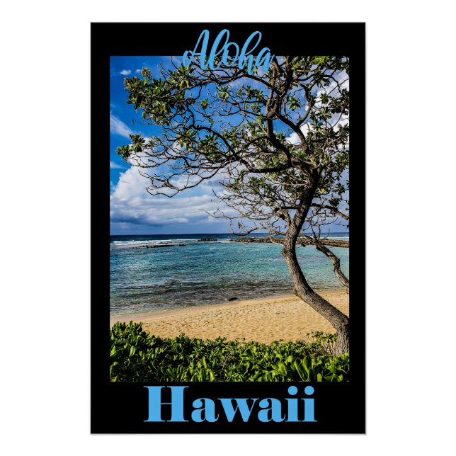 Aloha Hawaii Reiseplakat Poster (Vorderseite)