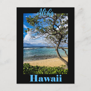 Aloha Hawaii Reiseplakat Postkarte