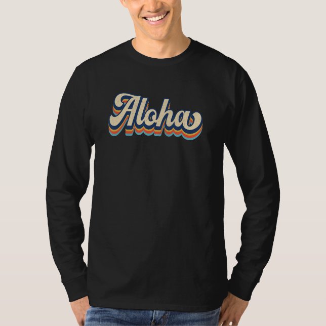 Aloha Hawaii Retro Vacation Trip Family Reunion Ma T-Shirt (Vorderseite)