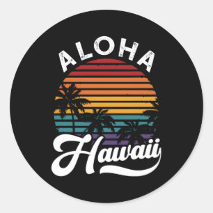 Aloha Hawaii Runder Aufkleber