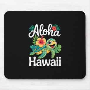 Aloha Hawaii-Schildkröte Hawaiianische Insel Kinde Mousepad
