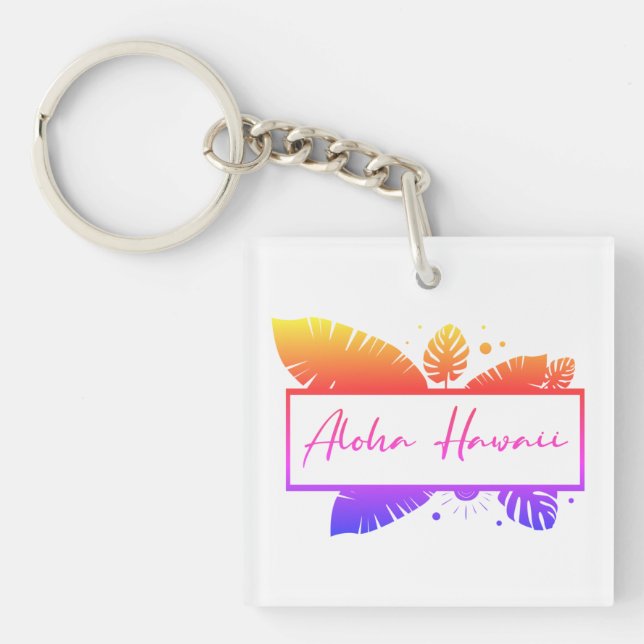 Aloha Hawaii Schlüsselanhänger (Vorderseite)