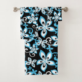 ALOHA HAWAII (SCHWARZ/BLAU) BAD TOWEL SET