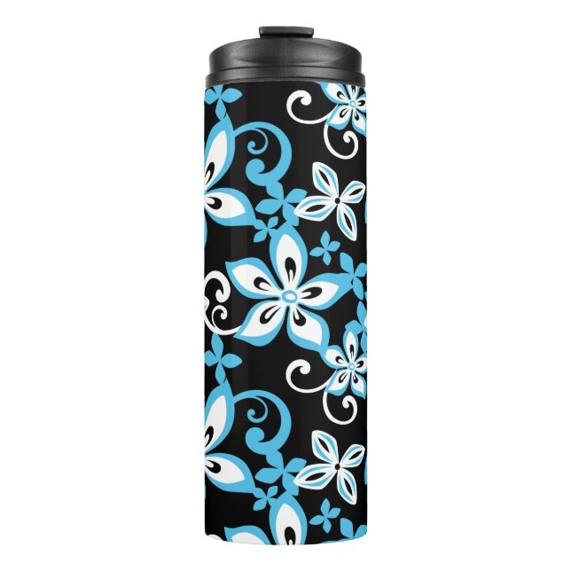 ALOHA HAWAII (SCHWARZ/BLAU) THERMOSBECHER (Vorderseite)
