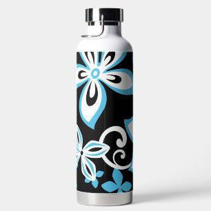 ALOHA HAWAII (SCHWARZ/BLAU) WASSERFLASCHE TRINKFLASCHE