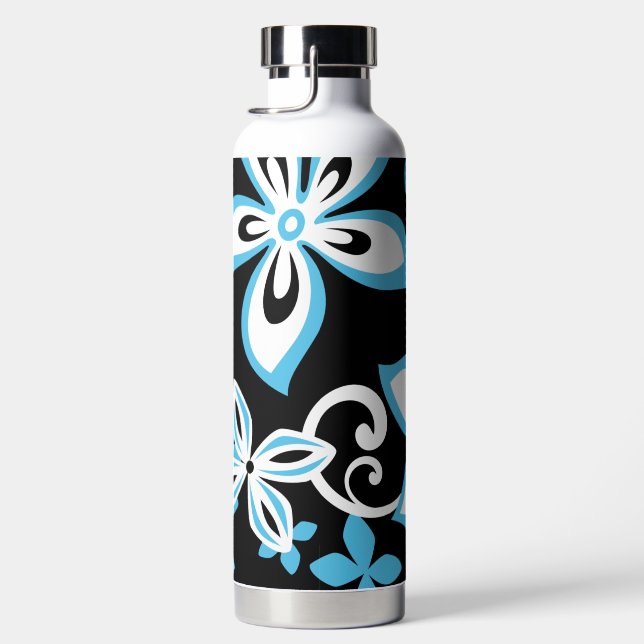 ALOHA HAWAII (SCHWARZ/BLAU) WASSERFLASCHE TRINKFLASCHE (Rechts)