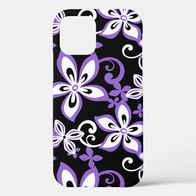 ALOHA HAWAII (SCHWARZ/LILA) Case-Mate iPhone HÜLLE (Rückseite)