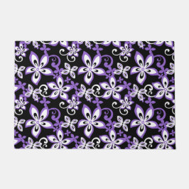 ALOHA HAWAII (SCHWARZ/LILA) FUßMATTE