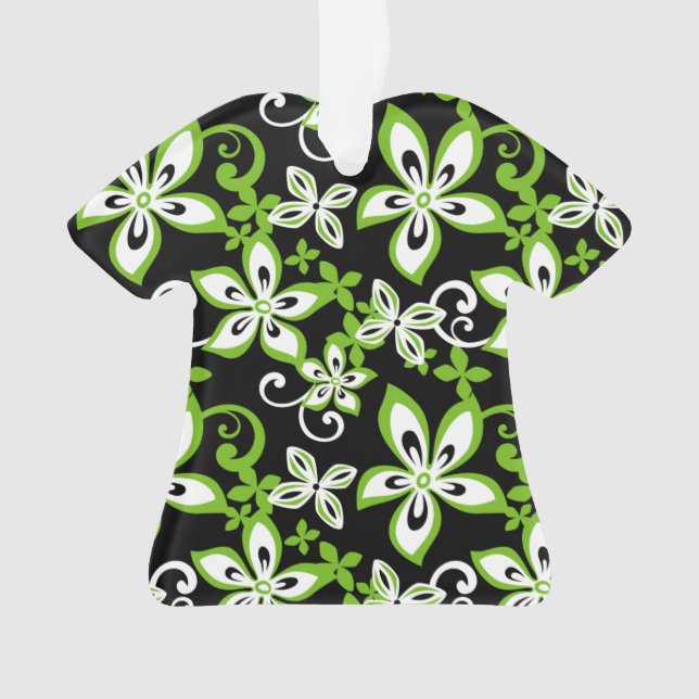 ALOHA HAWAII (SCHWARZ/LIMON) ORNAMENT (Vorderseite)