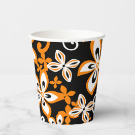 ALOHA HAWAII (SCHWARZ/ORANGE) PAPPBECHER