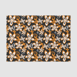 ALOHA HAWAII (SCHWARZ/ORANGE) SEIDENPAPIER