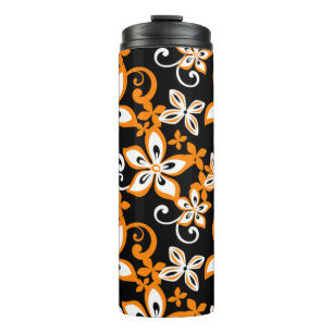 ALOHA HAWAII (SCHWARZ/ORANGE) THERMALTUMBLER THERMOSBECHER