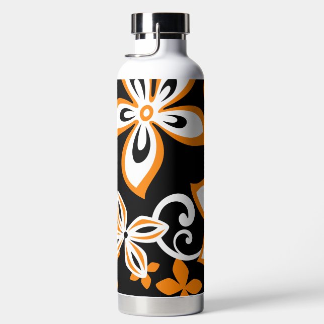 ALOHA HAWAII (SCHWARZ/ORANGE) TRINKFLASCHE (Rechts)