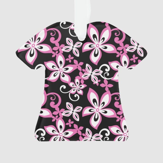 ALOHA HAWAII (SCHWARZ/PINK) ORNAMENT (Vorderseite)