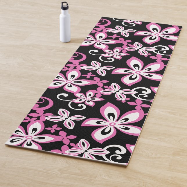 ALOHA HAWAII (SCHWARZ/PINK) YOGAMATTE (Beispiel)
