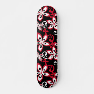 ALOHA HAWAII (SCHWARZ/ROT) SKATEBOARD